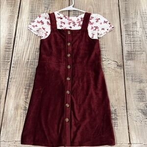 SO Burgundy Top with Butterfly Print